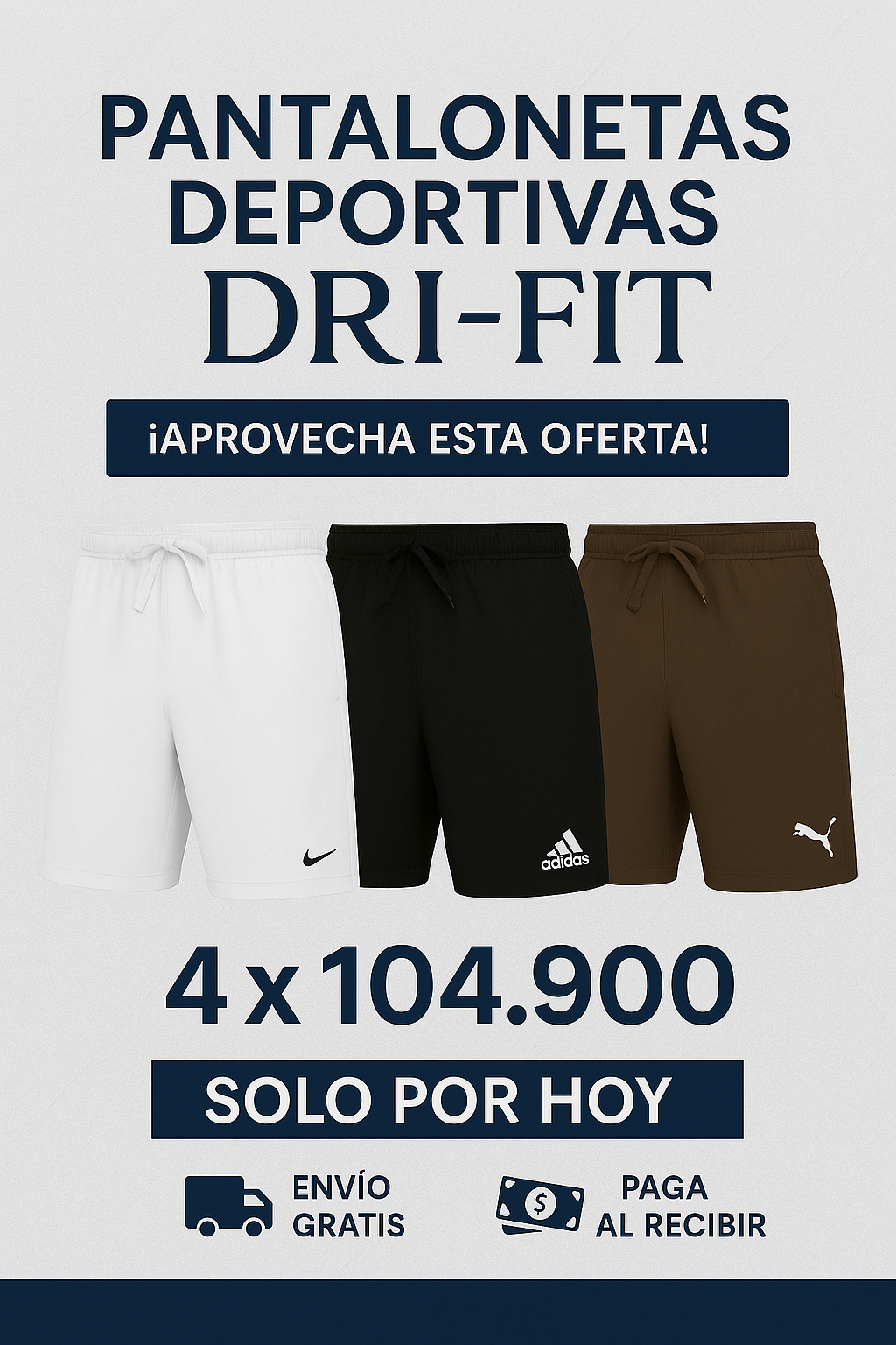 Pantalonetas Deportivas - Pack 4 x 104.900
